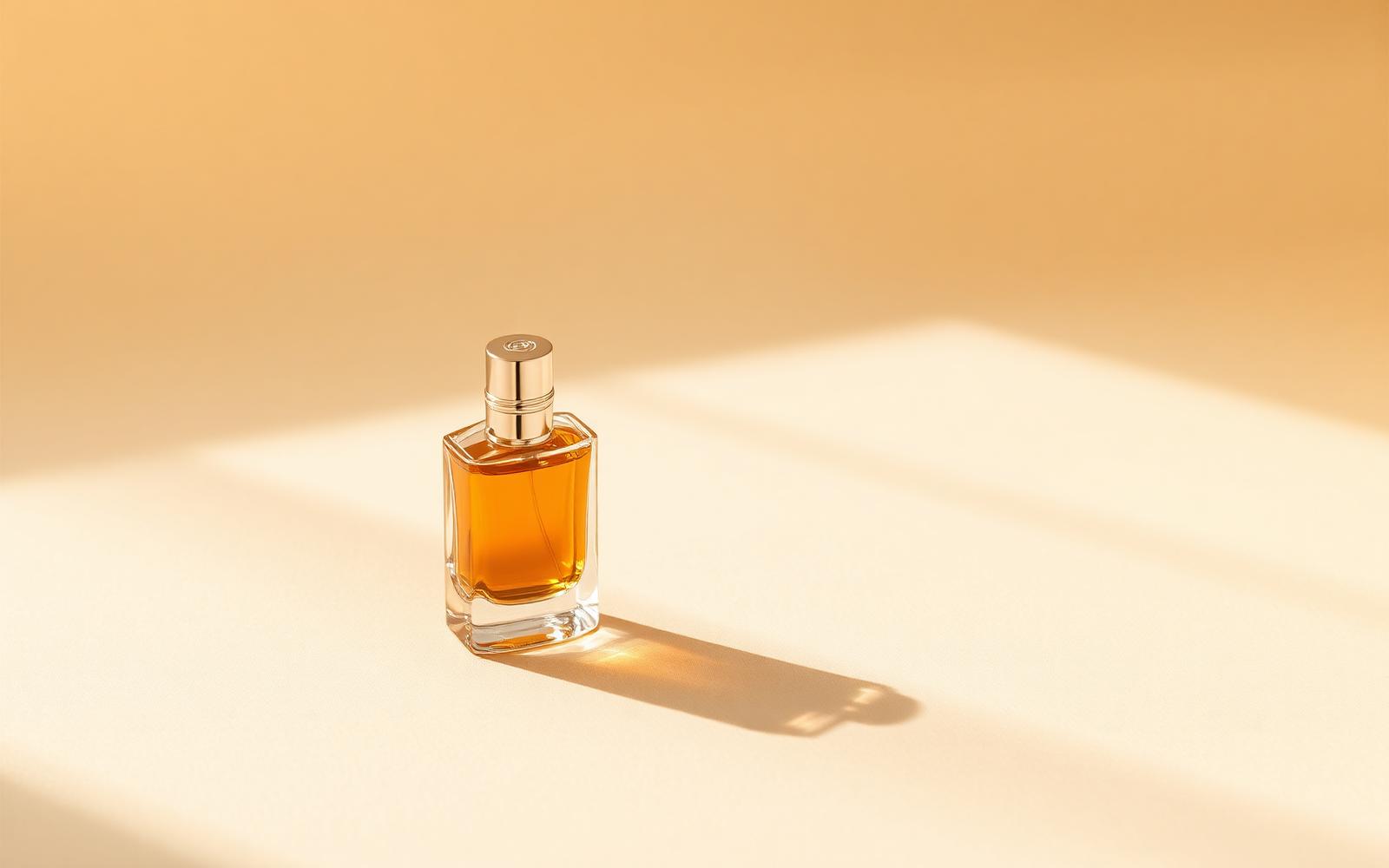 Frasco de perfume iluminado